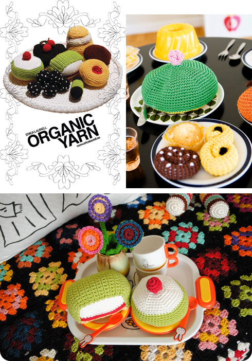 Organic Yarn virkpaket med bakelser från Erica Laurell
